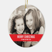 Fett Rot und Weiß Weihnachtsschmuck (Links)