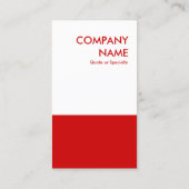 fett rot visitenkarte (Rückseite)