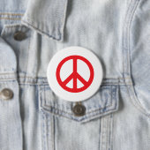 Fett rote Friedenstasten - auffallendes Symbol Button (Beispiel)