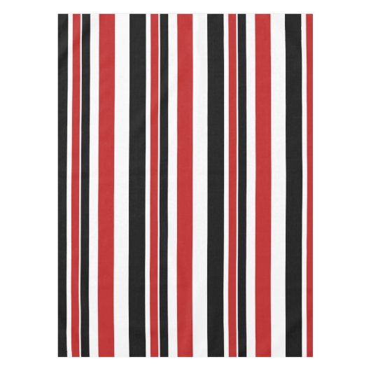 Fett Rote Streifen Tableclout Tischdecke (Vorderseite)