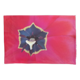 Fett Rote Tulip Blume Makro Naturfotografie Kissenbezug