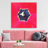 Fett Rote Tulip Blume Makro Naturfotografie Leinwanddruck (Insitu (Wohnzimmer))