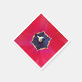 Fett Rote Tulip Blume Makro Naturfotografie Serviette (Ecke)