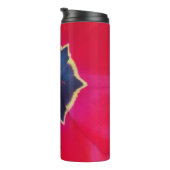 Fett Rote Tulip Blume Makro Naturfotografie Thermosbecher (Nach rechts gedreht)