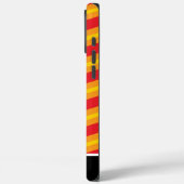 Fett rote und gelbe Streifen schaffen Energie Case-Mate iPhone Hülle (Rückseite / Links)