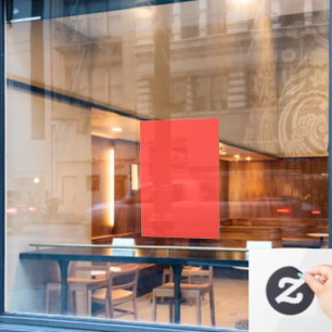 Fett roter Hintergrund Fensteraufkleber