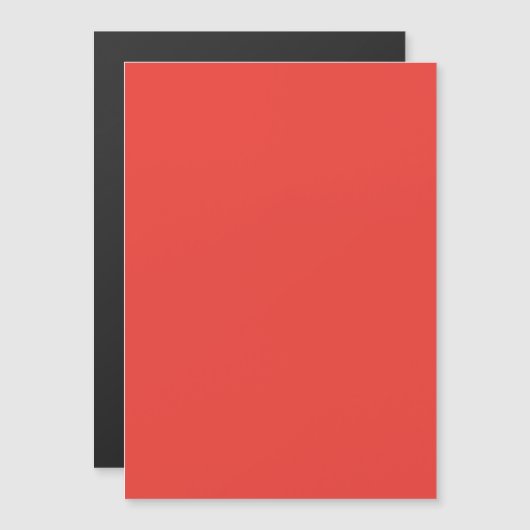 Fett roter Hintergrund Magneteinladung (Vorne/Hinten)