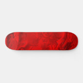 Fett Roter Marmor Swirl Flame Skateboard (Horizontal)