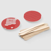 Fett rotes Herz Liebe Design - Perfekt für kundens Fächer (Non-assembled)