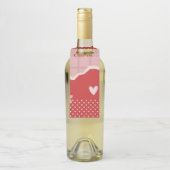 Fett rotes Herz Liebe Design - Perfekt für kundens Flaschenanhänger (Auf Flasche)