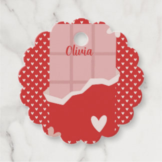 Fett rotes Herz Liebe Design - Perfekt für kundens Geschenkanhänger