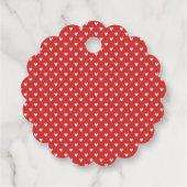 Fett rotes Herz Liebe Design - Perfekt für kundens Geschenkanhänger (Rückseite)