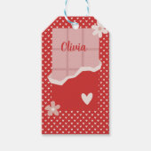 Fett rotes Herz Liebe Design - Perfekt für kundens Geschenkanhänger (Vorderseite)