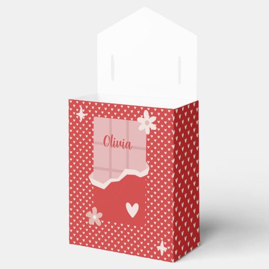 Fett rotes Herz Liebe Design - Perfekt für kundens Geschenkschachtel (Geöffnet)