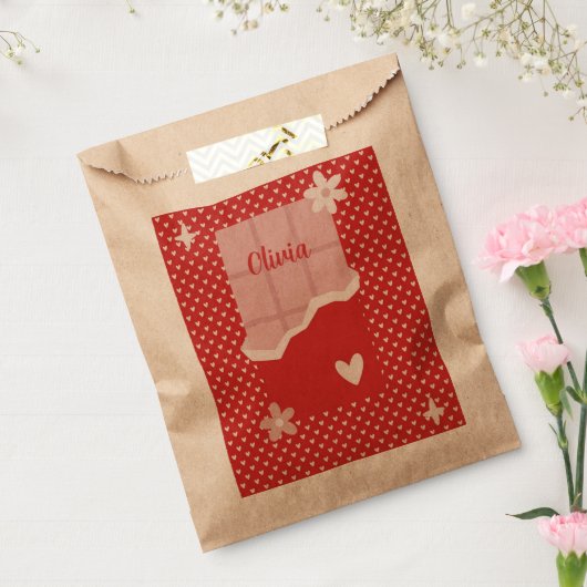 Fett rotes Herz Liebe Design - Perfekt für kundens Geschenktütchen (Versiegelt)