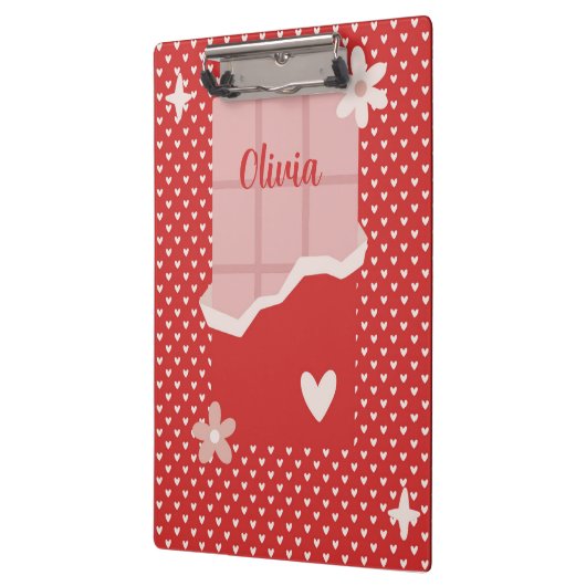 Fett rotes Herz Liebe Design - Perfekt für kundens Klemmbrett (Links)