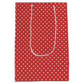 Fett rotes Herz Liebe Design - Perfekt für kundens Mittlere Geschenktüte (Rückseite)