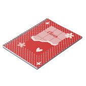 Fett rotes Herz Liebe Design - Perfekt für kundens Notizblock (Linke Seite)