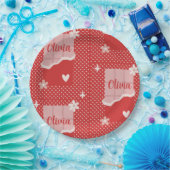 Fett rotes Herz Liebe Design - Perfekt für kundens Pappteller (Party)