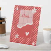 Fett rotes Herz Liebe Design - Perfekt für kundens Sockelschild (In SItu)