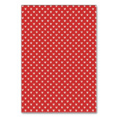 Fett rotes Herz Liebe Design - Perfekt für kundens Tischnummer (Rückseite)