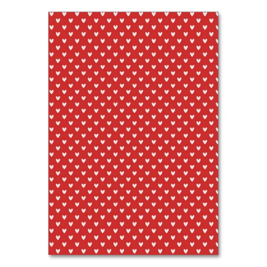 Fett rotes Herz Liebe Design - Perfekt für kundens Tischnummer (Rückseite)