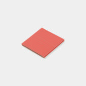 Fett rotes, kariertes Mustergitter Post-it Klebezettel (angewinkelt)