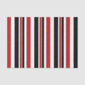 Fett rotes schwarzes Streifenpapier Seidenpapier (Vorderseite)