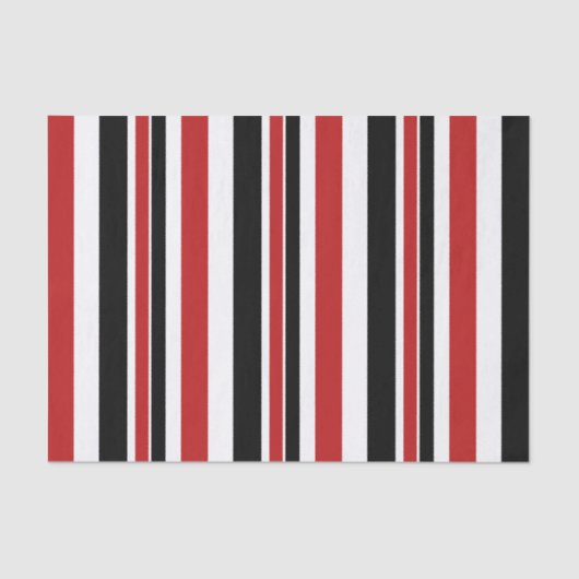 Fett rotes schwarzes Streifenpapier Seidenpapier (Vorderseite)