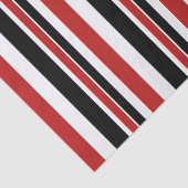 Fett rotes schwarzes Streifenpapier Seidenpapier (Ausschnitt)