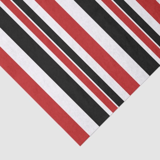 Fett rotes schwarzes Streifenpapier Seidenpapier (Ausschnitt)