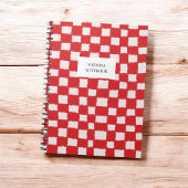 Fett rotes und rosa Prüfstandbild Notizblock