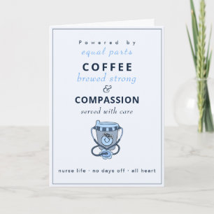 Fett Sans Serif Cute Grußkarte Kaffee Karte