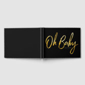 Fett saubere Moderne Oh Baby Typographic Baby Dusc Gästebuch (Voll)