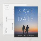 Fett Save the Date Postkarte (Vorne/Hinten)