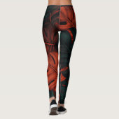 Fett & schön: Leggings aus tropischem Leaf (Rückseite)