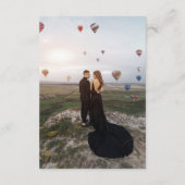 Fett Schriftart Hochzeitsdetails Qr Code 2 Fotos w Begleitkarte (Rückseite)