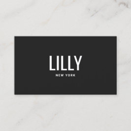 Fett Schriftart Moderner Minimalistischer Beruflic Visitenkarte