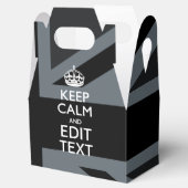 Fett Schwarz Behalte Ihre Textunionsbuchse beruhig Geschenkschachtel (Geöffnet)