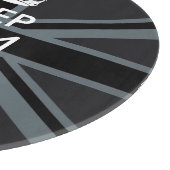 Fett Schwarz Behalte Ihre Textunionsbuchse beruhig Schneidebrett (Ecke)