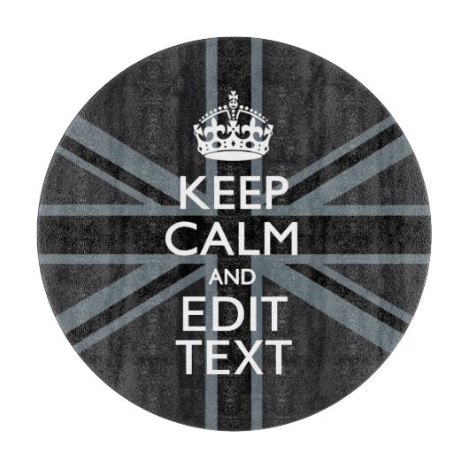 Fett Schwarz Behalte Ihre Textunionsbuchse beruhig Schneidebrett (Vorderseite)