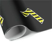 Fett, schwarz und gelb Streifen 7 Event-Nr. (Gebur Geschenkpapier (Rolleneckpunkt)