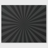 Fett Schwarz und Kohle Burst anpassen Geschenkpapier (Flach)