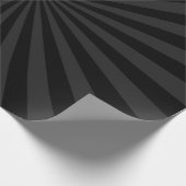 Fett Schwarz und Kohle Burst anpassen Geschenkpapier (Ecke)