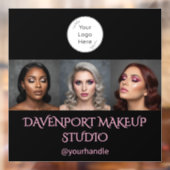 Fett Schwarz und Rosé 3 Foto Fensteraufkleber (Blatt 2)