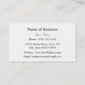 Fett Schwarz und Weiß Hahnentrittmuster Chic Gelbe Visitenkarte (Rückseite)