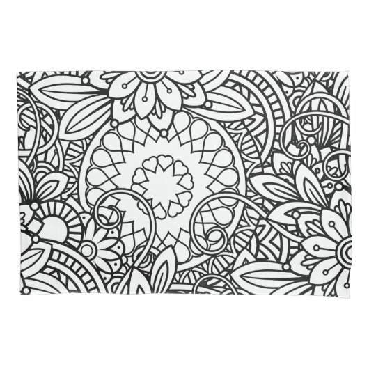 Fett Schwarz-Weiß-Grafik-Design Kissenbezug (Vorderseite)