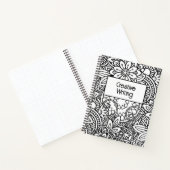 Fett Schwarz-Weiß-Grafik-Design Notizblock (Innenseite)