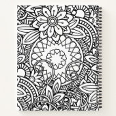 Fett Schwarz-Weiß-Grafik-Design Notizblock (Rückseite)