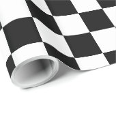 Fett Schwarz-Weiß-Karton Geschenkpapier (Rolleneckpunkt)